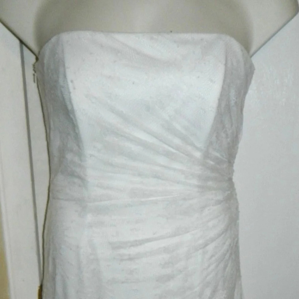 Watters & Watters Yolanda White Lace Dress